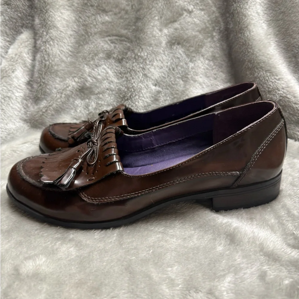 Hotter Women's Chocolate Brown Tassel Loafers - Picture 5 of 10